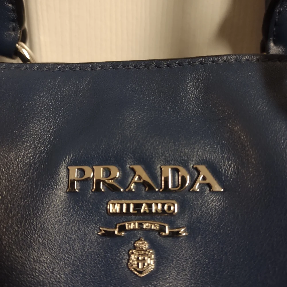 PRADA BLUETTE Soft Calf Leather Bag - Picture 4 of 16